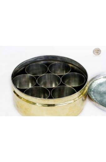 Brass Masala Box-Tin Coating