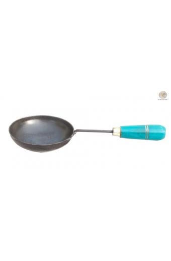 Iron Tadka With wooden Handle